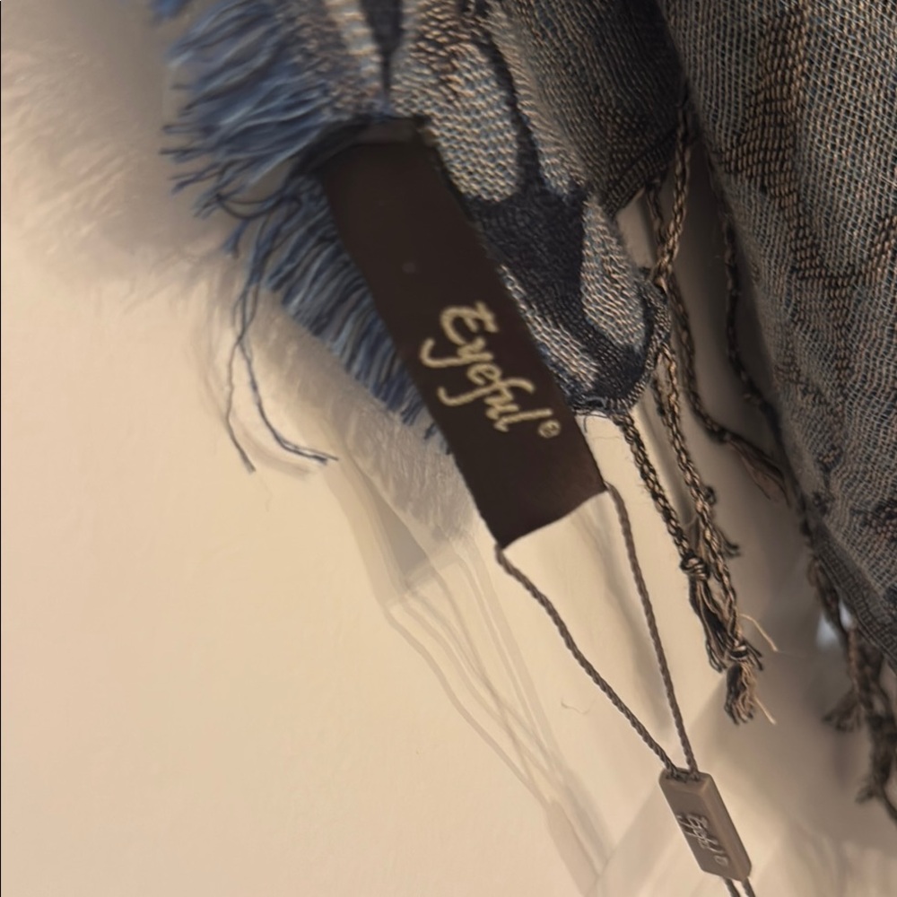 Leopard Print Shawl with Faux Fur Collar - Picture 7 of 9